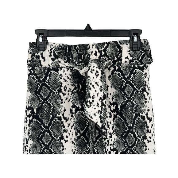 Sentimental NY skirt pencil snake print black white Medium M - Picture 2 of 5